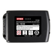 Batterie STIER pour Makita type BL1830 3,0 Ah 18V-3