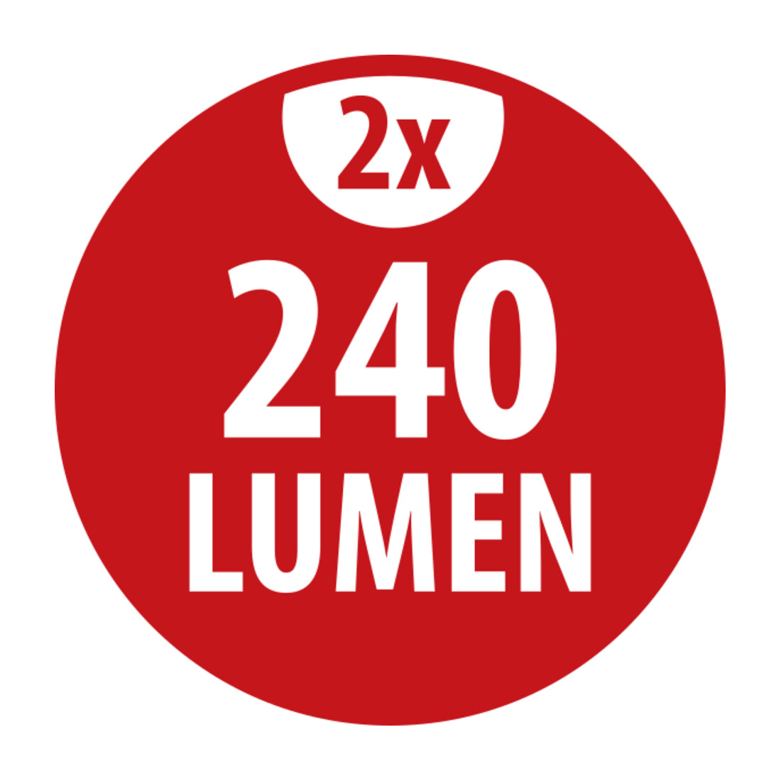 Batterij-LED schijnwerper LUFOS 420 met infrarood bewegingsmelder IP44 2x240lm
