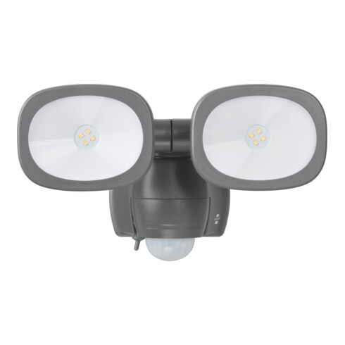 Batterij-LED schijnwerper LUFOS 420 met infrarood bewegingsmelder IP44 2x240lm