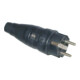 Bau-/Industriestecker 10-/16 A 230 V schwarz IP44 ERSO INDULUX-1