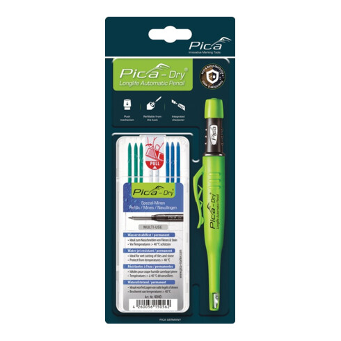 Bau-/Tieflochmarker Pica-Dry+Minenset Farbe sortiert +Minenset 4000 871 854 PICA