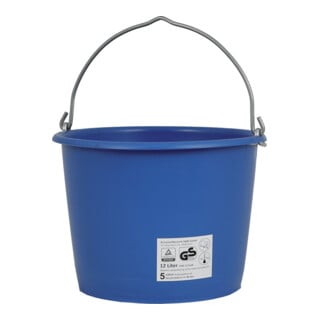 Baueimer 12 L, kranbar blau