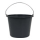 Baueimer 12 l noir en plastique recyclé-1