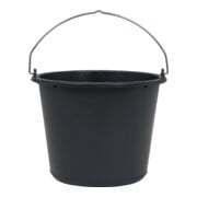 Baueimer 12 l noir en plastique recyclé-1