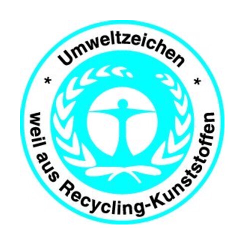 Baueimer 12l m.Kreuzboden schwarz Recycling-Kunststoff