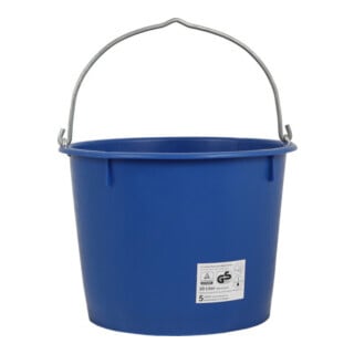 Baueimer 20 l bleu lourd, levage par grue possible