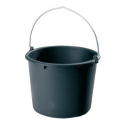 Baueimer Polyéthylène régénéré noir 10 l
