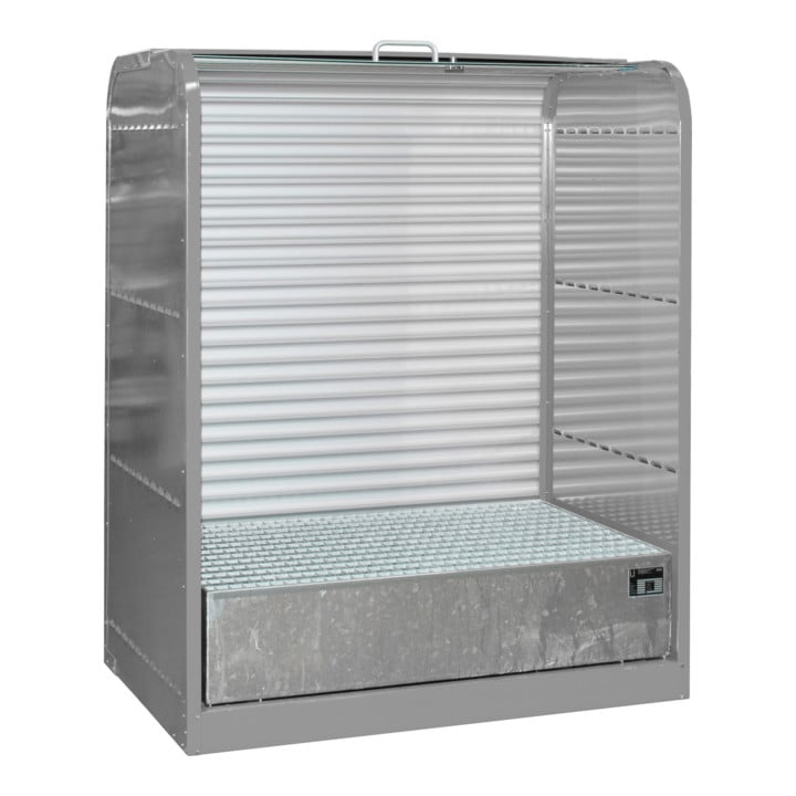 Bauer Südlohn Armoire à rideau pour produits dangereux RSG-1, laquée, gris souris