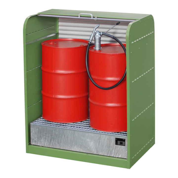Bauer Südlohn Armoire à rideau pour produits dangereux RSG-1, peint, vert réséda