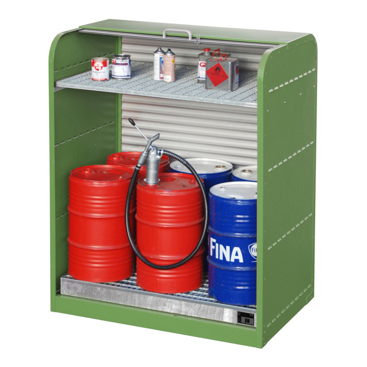 Bauer Südlohn Armoire à rideau pour produits dangereux RSG-2, laquée, vert réséda