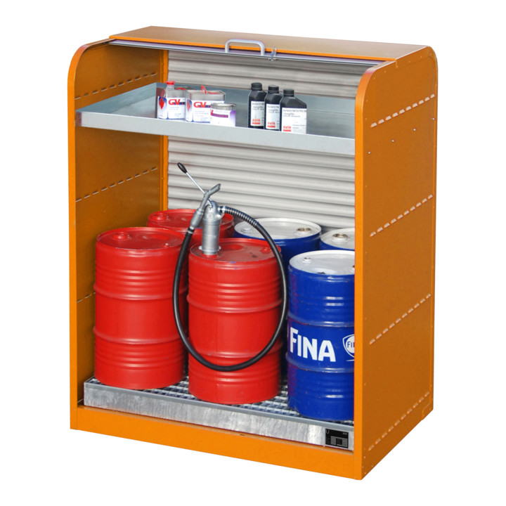 Bauer Südlohn Armoire à rideau pour produits dangereux RSG-3, laquée, orange jaune