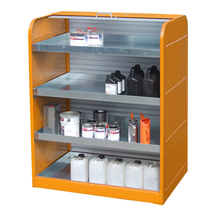 Bauer Südlohn Armoire à rideau pour produits dangereux RSG-4, laquée, orange jaune
