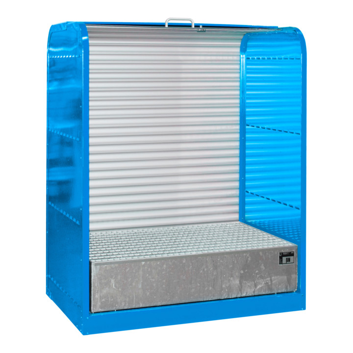 Bauer Südlohn Armoire à rideau pour substances dangereuses RSG-1, laquée, bleu clair
