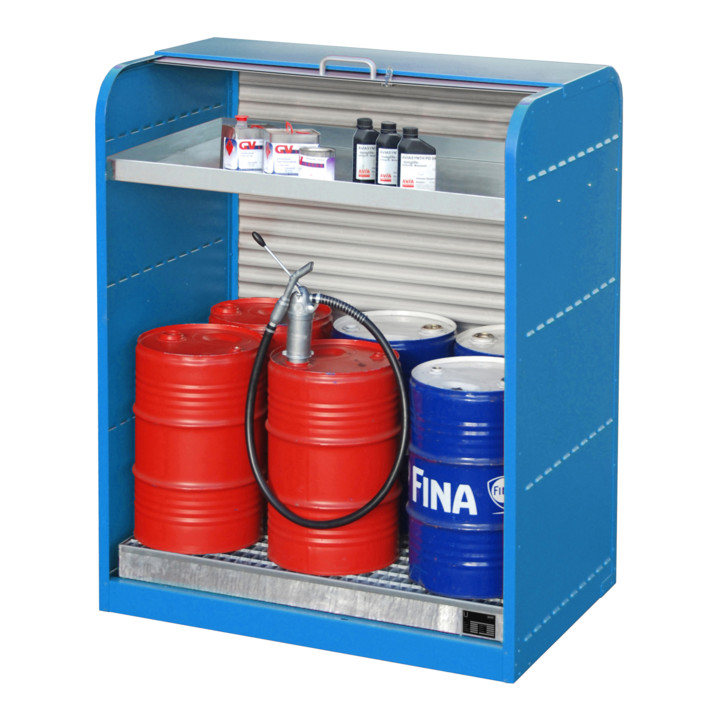Bauer Südlohn Armoire à rideau pour substances dangereuses RSG-3, laquée, bleu clair