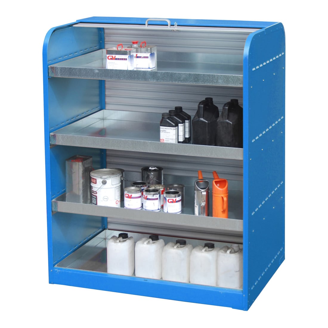 Bauer Südlohn Armoire à rideau pour substances dangereuses RSG-4, laquée, bleu clair
