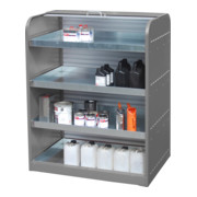 Bauer Südlohn Armoire à rideau pour substances dangereuses RSG-4, laquée, gris souris-4