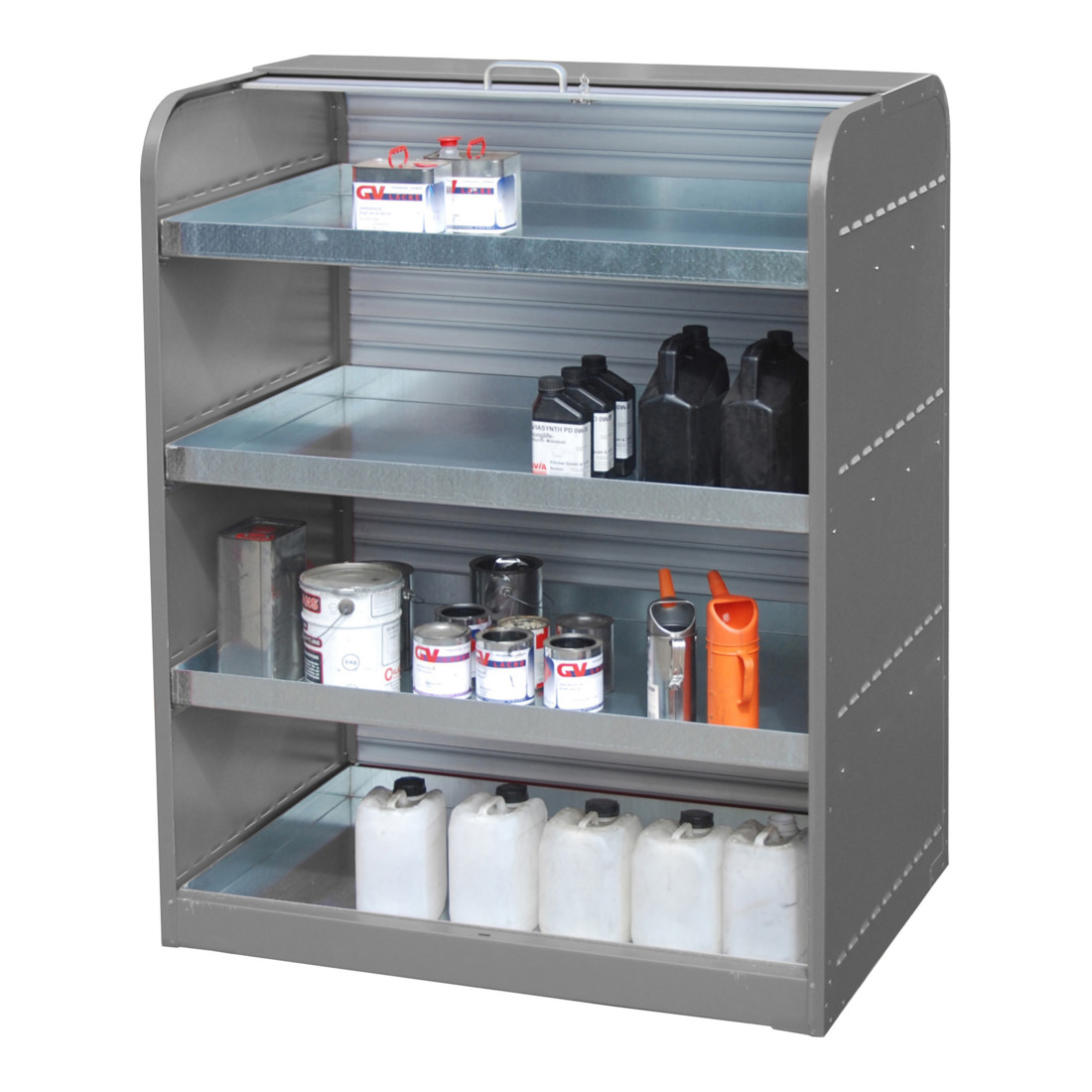 Bauer Südlohn Armoire à rideau pour substances dangereuses RSG-4, laquée, gris souris