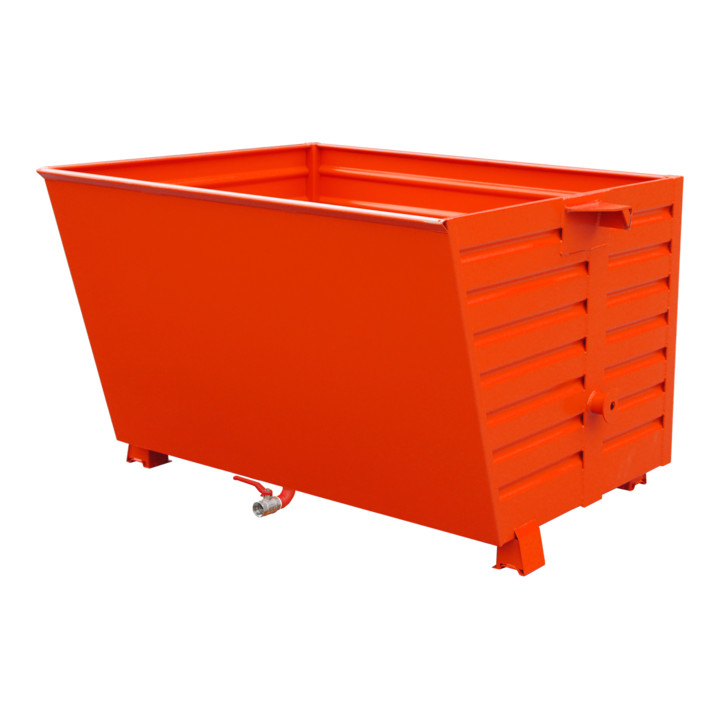 Bauer Südlohn Bac à copeaux basculant BSS 150, peint, rouge feu