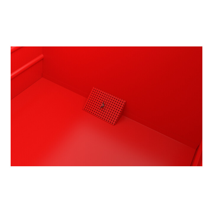 Bauer Südlohn Bac à copeaux basculant BSS 150, peint, rouge feu