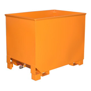 Bauer Südlohn Bac à copeaux CS 80, peint, orange jaune