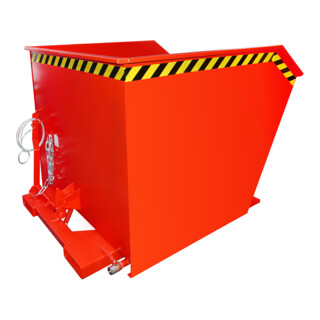 Bauer Südlohn Bac à copeaux GU-E 1000, peint, rouge feu