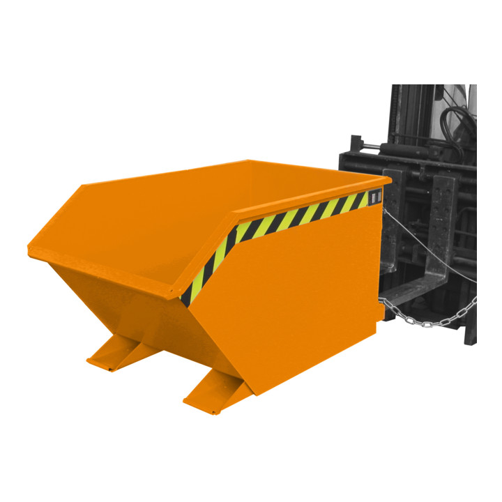 Bauer Südlohn Bac à copeaux GU-E 500, peint, orange jaune