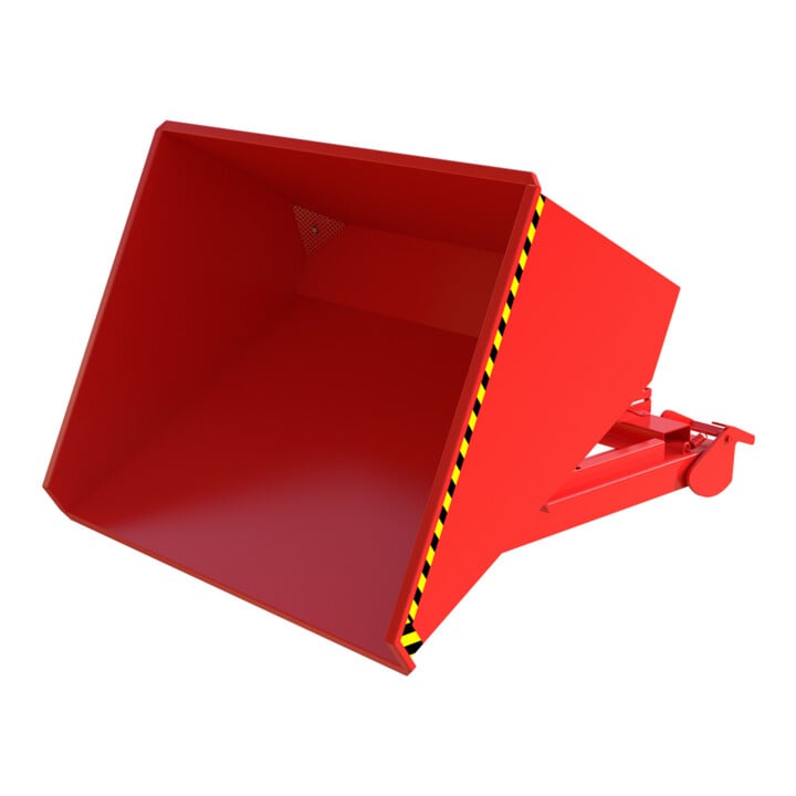 Bauer Südlohn Bac à copeaux S4A 900, peint, rouge feu