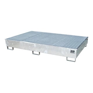 Bauer Südlohn Bac à étagère avec insert PE RW-GR 2200-2 PE, galvanisé à chaud