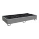 Bauer Südlohn Bac à étagère avec insert PE RW-GR 2700-3 PE, laqué, gris souris
