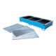 Bauer Südlohn Bac à étagère avec insert PE RW-GR 2700-3 PE, peint, bleu clair