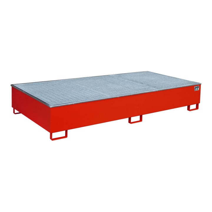 Bauer Südlohn Bac à étagère avec insert PE RW-GR 2700-3 PE, peint, rouge feu
