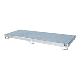 Bauer Südlohn Bac à étagère avec insert PE RW-GR 3300-1 PE, galvanisé à chaud