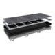 Bauer Südlohn Bac à étagère avec insert PE RW-GR 3300-2 PE, peint, gris souris