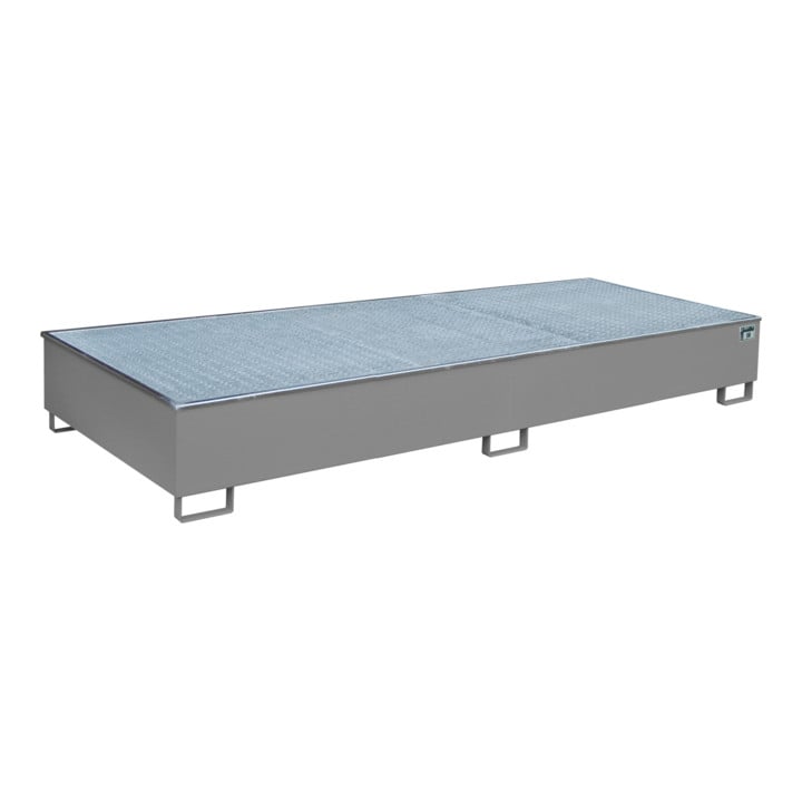 Bauer Südlohn Bac à étagère avec insert PE RW-GR 3300-3 PE, peint, gris souris