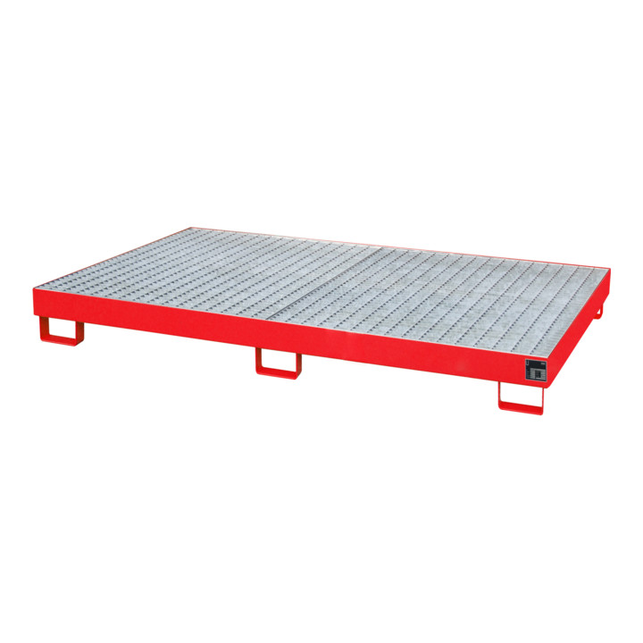 Bauer Südlohn Bac à étagère RW-GR 2200-1, peint, rouge feu