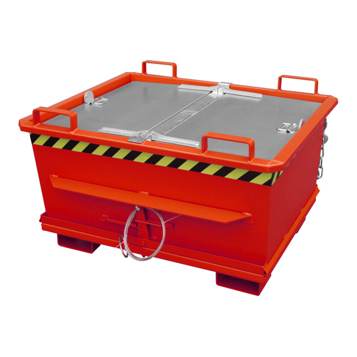 Bauer Südlohn Bac à fond pliant BKB 500, peint, rouge feu