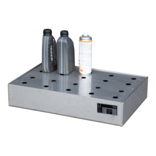 Bauer Südlohn Bac pour petits récipients pour palettes KGW-P 3/M V4A, acier inoxydable 1.4571