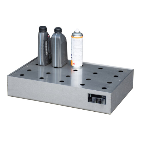 Bauer Südlohn Bac à petits contenants pour palettes KGW-P 1/M V4A, acier inoxydable 1.4571