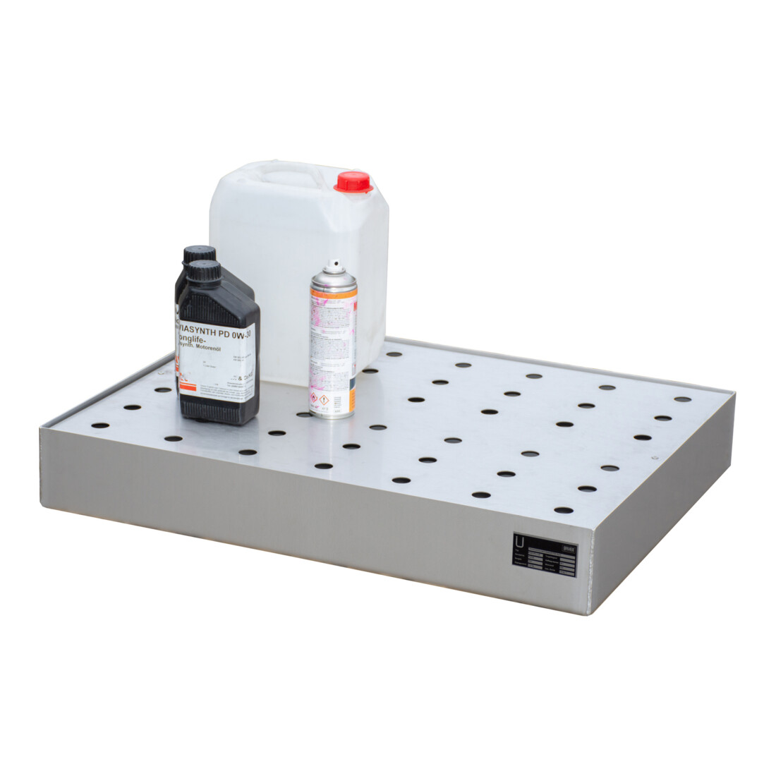 Bauer Südlohn Bac à petits contenants pour palettes KGW-P 2/M V4A, acier inoxydable 1.4571