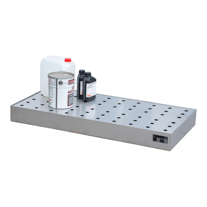 Bauer Südlohn Bac à petits contenants pour palettes KGW-P 3/M V4A, acier inoxydable 1.4571