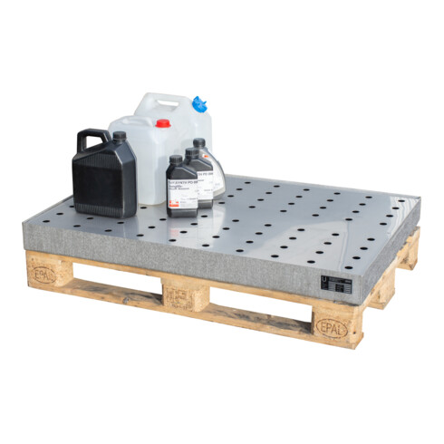 Bauer Südlohn Bac à petits contenants pour palettes KGW-P 3/M V4A, acier inoxydable 1.4571