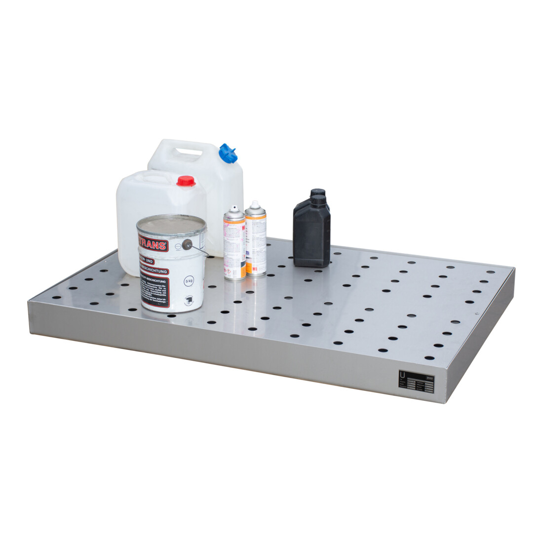 Bauer Südlohn Bac à petits contenants pour palettes KGW-P 4/M V4A, acier inoxydable 1.4571