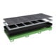 Bauer Südlohn Bac à rayonnage avec insert PE RW-GR 3300-2 PE, peint, vert réséda