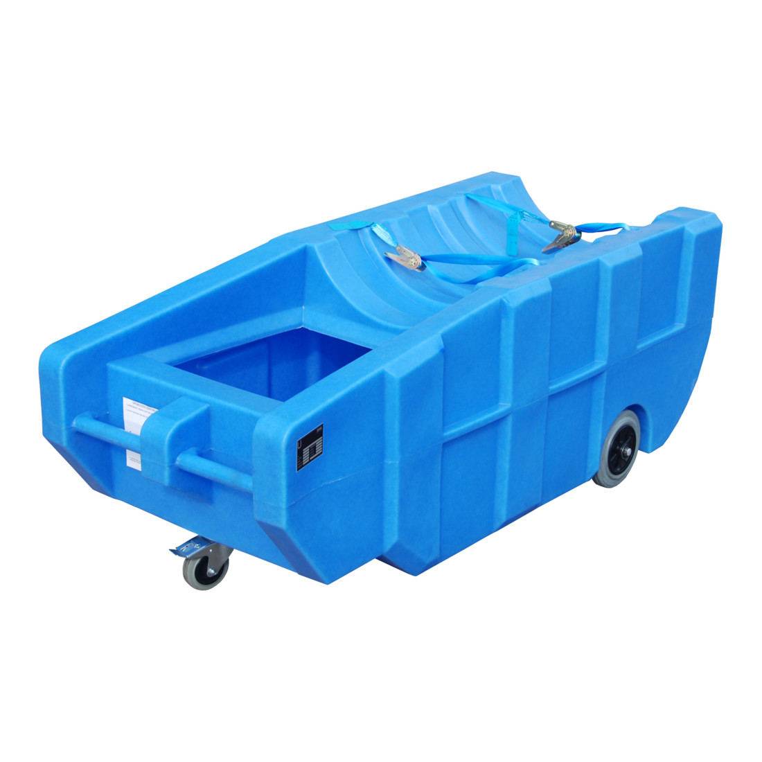 Bauer Südlohn BAC À RÉCUPÉRATION MOBILE PE GREEN-LINE WPT 230, polyéthylène robuste, bleu