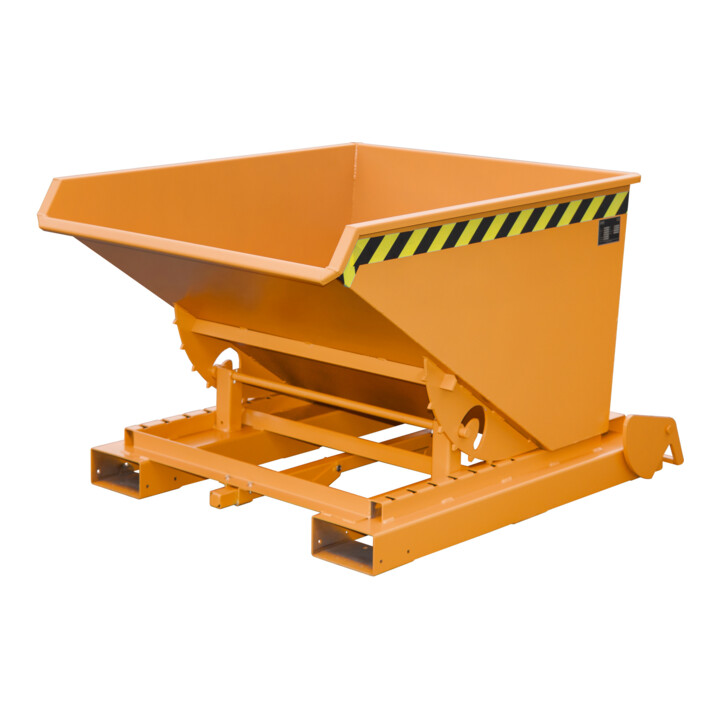 Bauer Südlohn Bac basculant 4A 600, peint, orange jaune