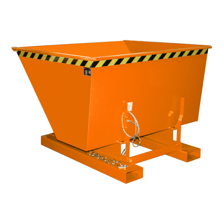 Bauer Südlohn Bac basculant AK 100, peint, orange jaune
