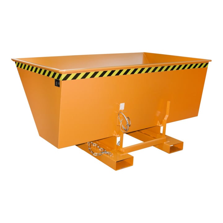 Bauer Südlohn Bac basculant AK 150, peint, orange jaune
