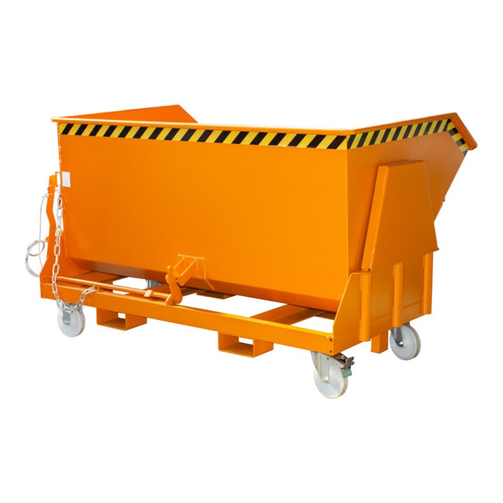 Bauer Südlohn Bac basculant BK 150, peint, orange jaune