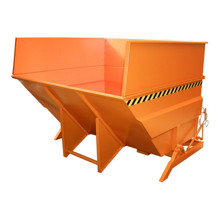 Bauer Südlohn Bac basculant BKC 500, peint, orange jaune