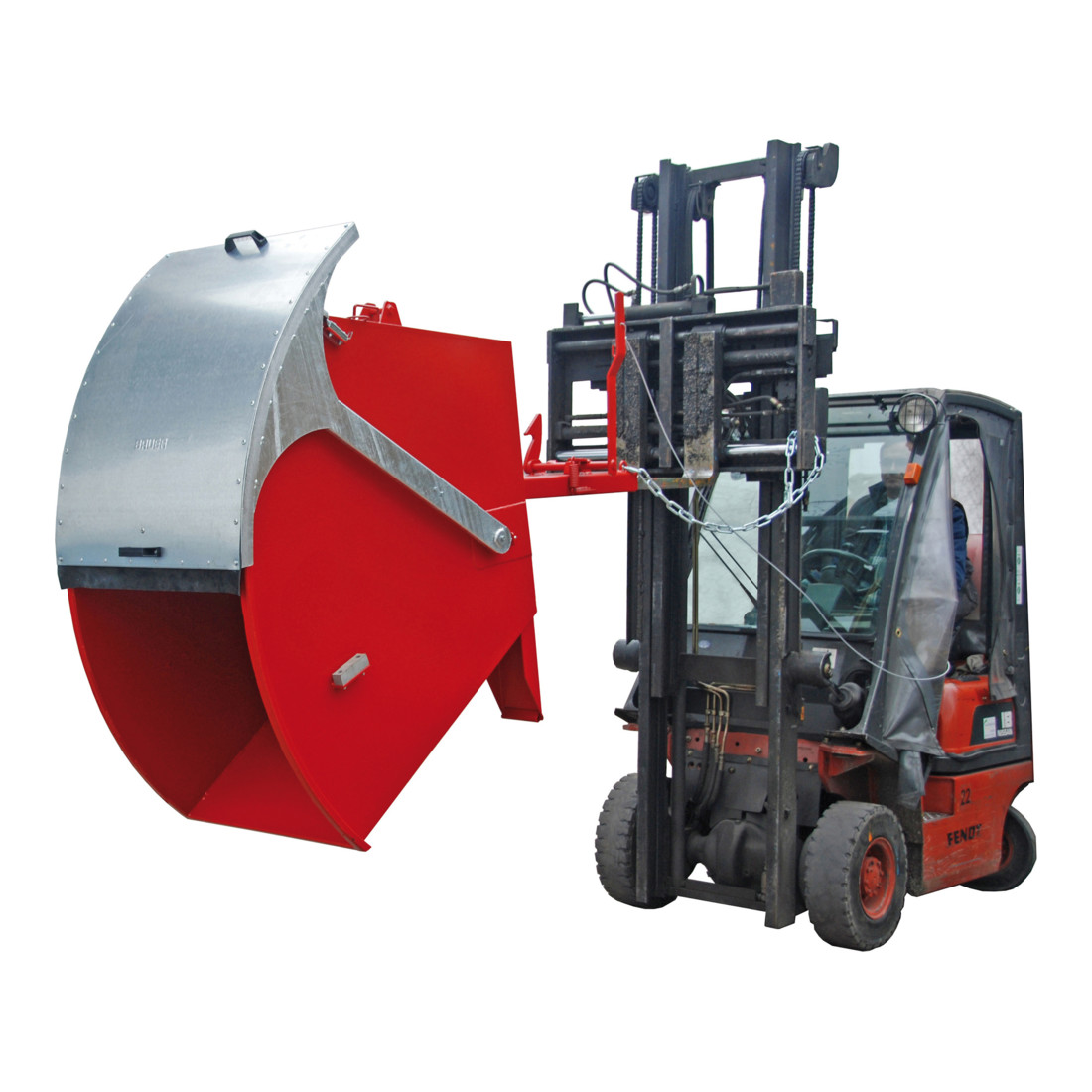 Bauer Südlohn Bac basculant RD750, peint